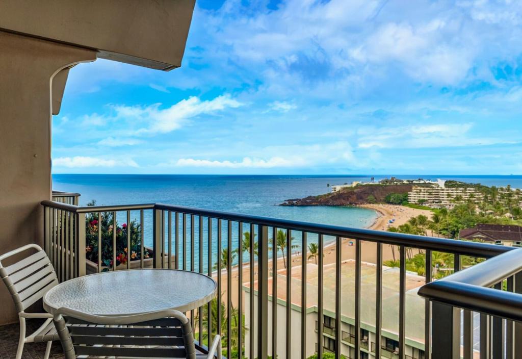 Kaanapali Apartment | Whaler Ocean View Studio Sleeps 3 Steps to Beach Complimentary Car with 6 Nights WH1-1218 by KBM
