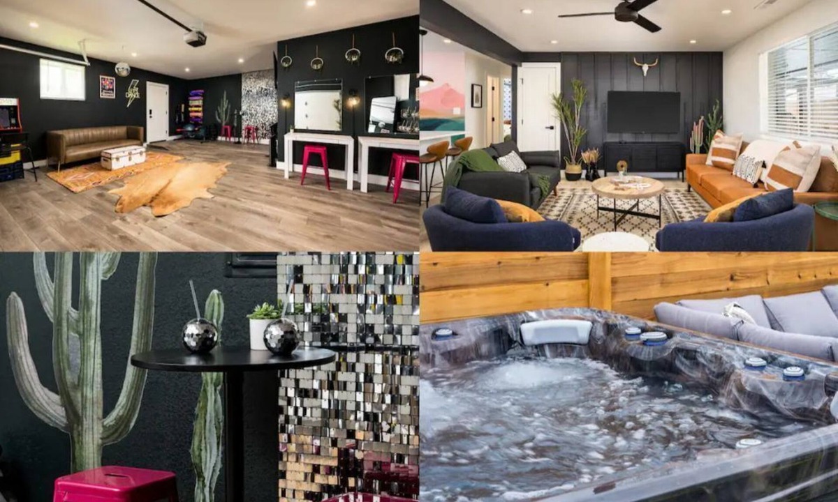 Mountain View House | Wild West Disco Haus! Sleeps 12, Hot Tub + Gym!
