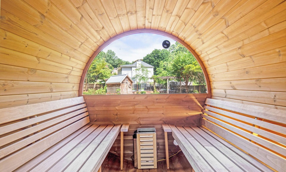 Stone Mountain House | [Wildflower Cottage] Pool, Hot tub, Sauna, Firepit