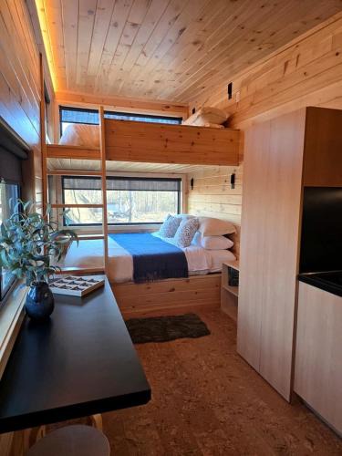 Quakertown House | Willow: Modern Eco-Pod Retreat in Pennsylvania Forest in a Tiny Cabin with Scenic Views