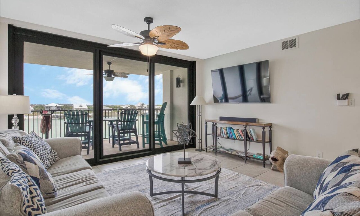 Orange Beach East Condo | Wind Drift Orange Beach - Bay Views - Boat Slips - 3BR Dual-Waterfront Sleeps 11