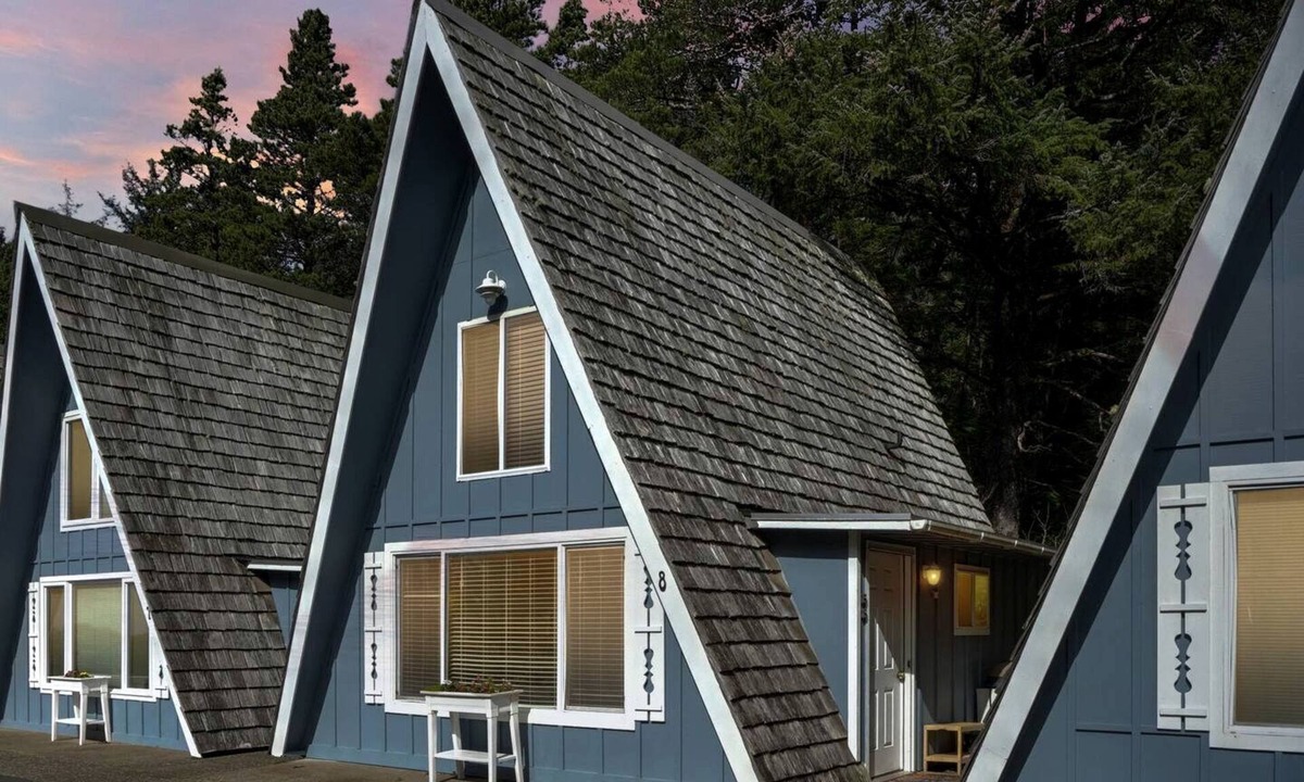 Otter Rock House | Wonderful A frame Nestled Amidst Trees in Otter Rock, Oregon