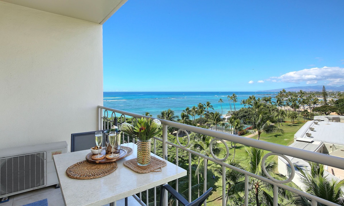Waikiki Condo | Wow! Ocean View Studio at Waikiki Shore, Just Steps to Waikiki Beach!