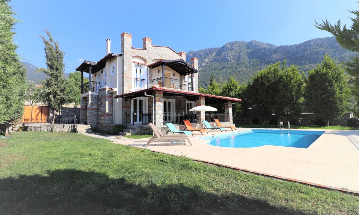Oludeniz Villa | XT46, Authentic stonework 3 bedroom villa with private pool and secluded garden.