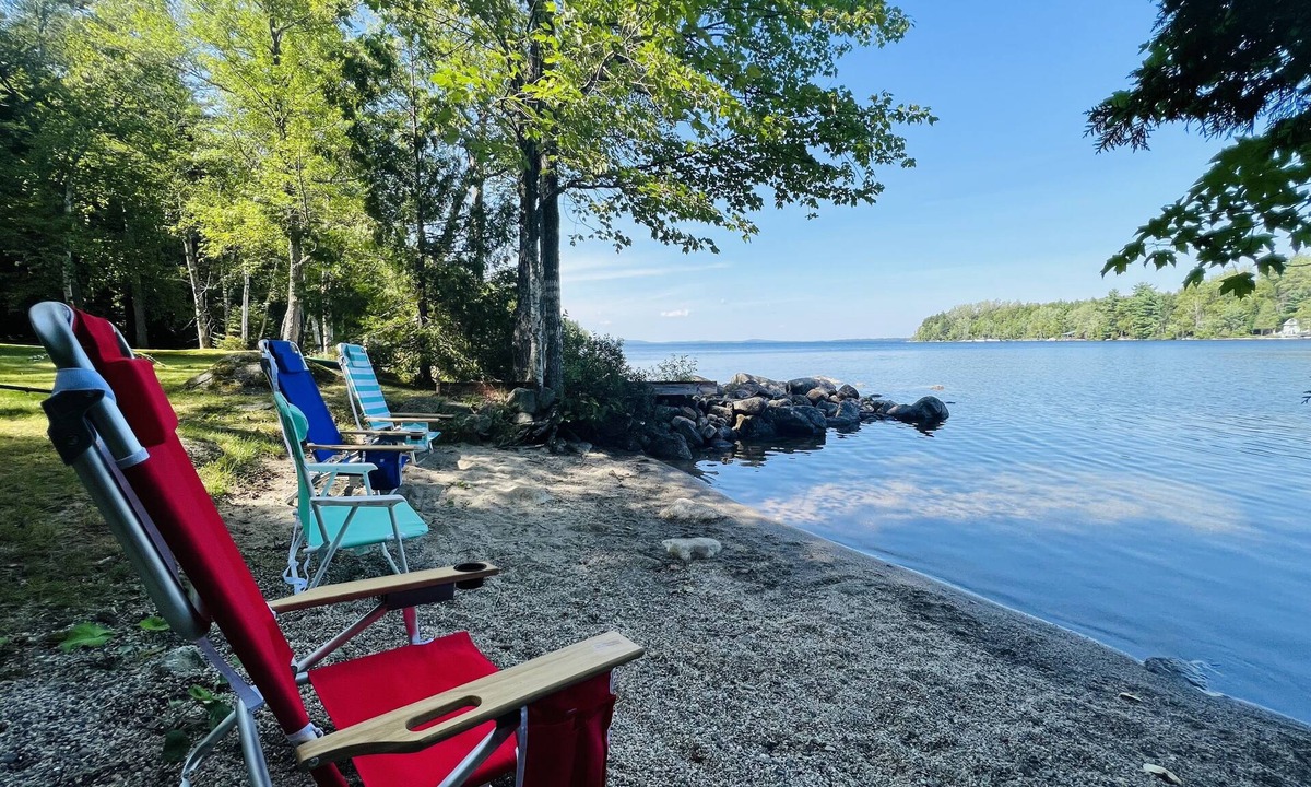 Forest CIty House | YEAR ROUND PRIVATE WATERFRONT Camp with Your Own Sandy Beach on East Grand Lake!