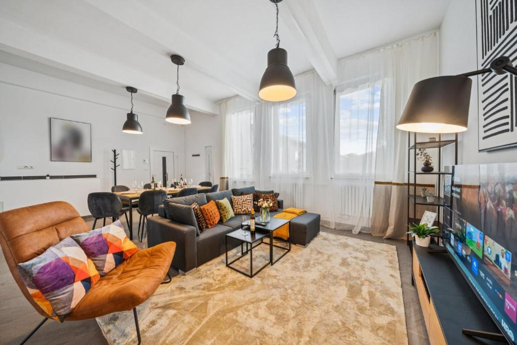 Schafhof Apartment | Yello Homes - Lazy Loft - Airport & Messe - 8 Betten - 3 Schlafzimmer