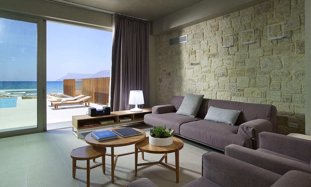 Korfalonas Villa | Youphoria Beach front luxury villa Amoss 2 bedrooms