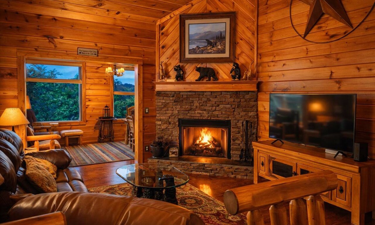 Cleveland Cabin | Your Slice of Paradise! Stunning Views, Hot Tub, Firepit, & Ping Pong!
