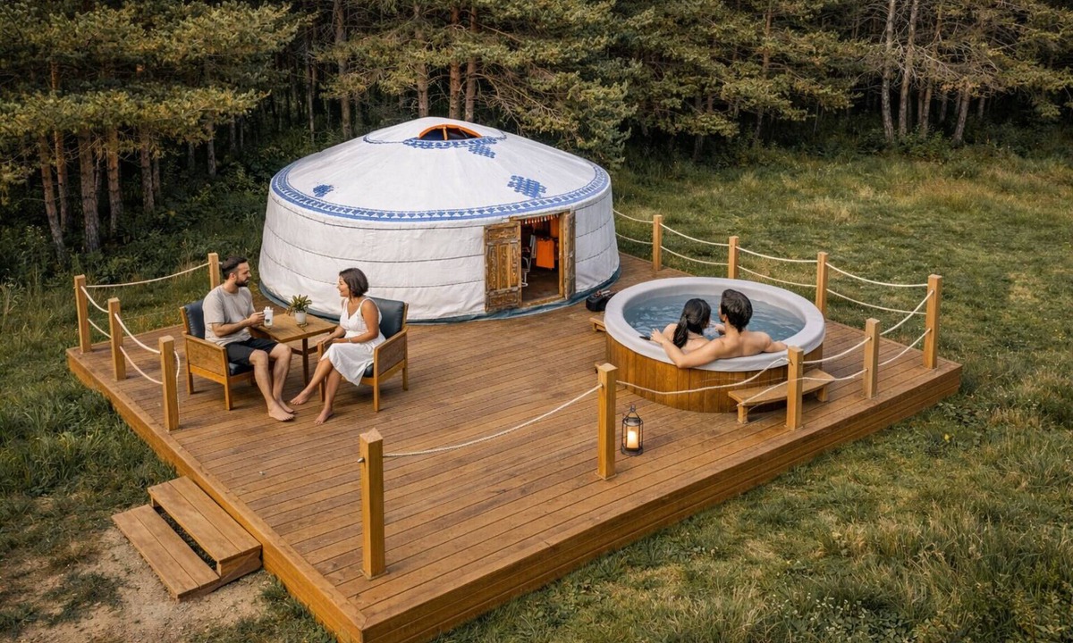 La Bastide Cabin | Yourte Méloa- Jacuzzi.unusual & natural stay in the heart of the verdon, haut var.