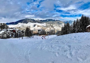 100m from ski slopes, 3rd floor, view forest, balcony, tv, 35m², La Tania