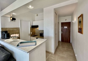 2-Room Apartment with Air Conditioning, Sleeps 4, 100m from the Beach