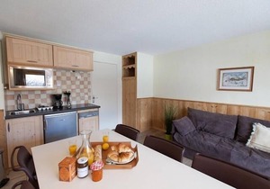 200m from resort center, 3rd floor, balcony, tv, ski locker, 38m², Serre Chevalier
