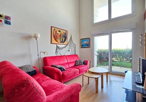 4-room duplex with pool, garden and parking in Dives-sur-Mer