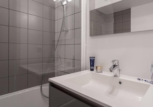 50m from ski slopes, 10th floor, view mountain, balcony, 29m², Les Arcs