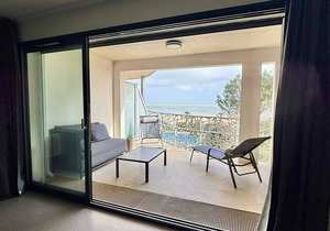 Accessible apartment with balcony, pool, parking, and beach in La Tranche-sur-Mer