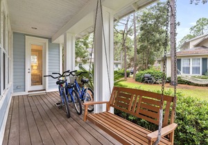 Beach Cottage w/ TWO GOLF CARTS, Porch, Beach Tram, Near Pool/Hot Tub & Beach