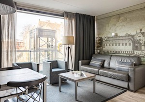 Bright and modern two bedroom apartment with canal view.