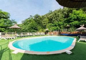 Camping maeva Escapades Coeur d'Ardèche * - 3-Room Comfort Chalet for 5 People with Air Conditioning + TV