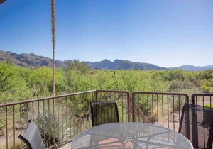 Condo opens to lush desert with unobstructed views of Catalina-Rincon mtns