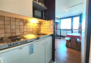 Cozy studio for 2 with direct slope access in Plagne Centre