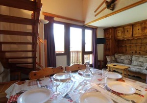 Duplex pour 8 pers avec balcon et wifi au pied des pistes - FR-1-508-79
