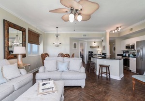 GULF FRONT @ CELADON BEACH~Quiet West End! Wraparound Balcony ~ Free Beach Chair Service!
