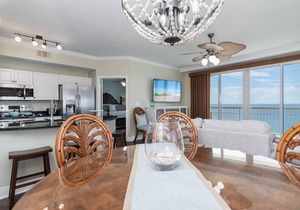 GULF FRONT @ CELADON BEACH~Quiet West End! Wraparound Balcony ~ Free Beach Chair Service!