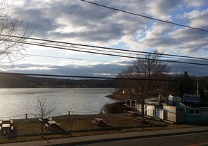 Large Waterfront Mystic Two Bedroom with Pretty Yard