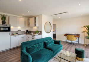 Modern accommodation close to the beach.