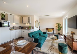 Modern accommodation close to the beach.