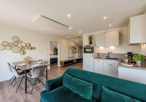 Modern accommodation close to the beach.