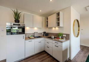 Modern accommodation close to the beach.