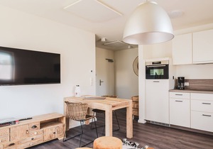 Modern accommodation close to the beach.