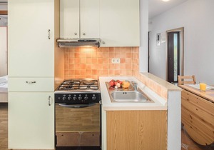 Popular fully equipped modern one bedroom apartment in a top location in Porec near the beach and with sea view