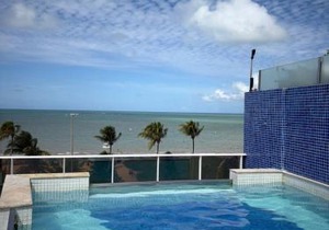 Prédio Solar do Atlântico, apt 204 - Apartamento lateral em Tambaú