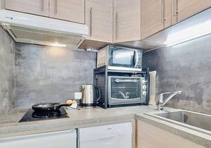 Renovated studio in Val d'Isère, 4 people, near center and slopes, with balcony and WIFI