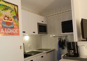 RENTAL 50 M BEACH. T2 5 PERS. GROUND FLOOR .LA LONDE LES MAURES.