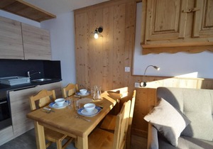Resort center, 8th floor, view ski slopes, balcony, tv, 24m², Les Menuires