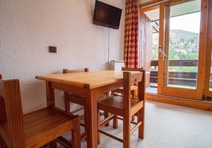 Ski-in/out studio cabin, pets allowed, Valmorel