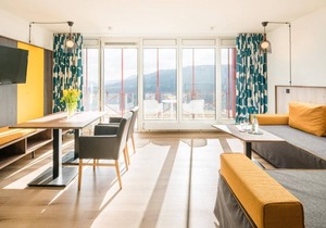 South side without balcony with view, 2-3 nights - Waldhotel Sonnenberg