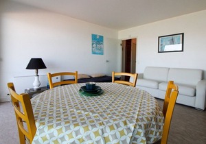 Spacious studio sea view with terrace and pets allowed
