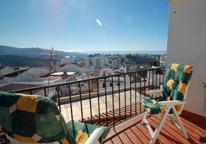 Spacious sunny traditional village house with sea views