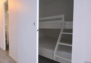 Studio cabine 4/5 pers, balcon expo sud, TV, cuisine équipée, casier à ski - FR-1-457-175
