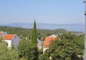 Studio flat with terrace and sea view Njivice, Krk (AS-5458-a)