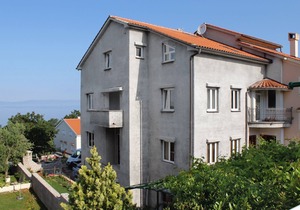 Studio flat with terrace and sea view Njivice, Krk (AS-5458-a)
