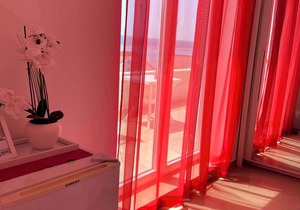 Studio with air conditioning and sea view