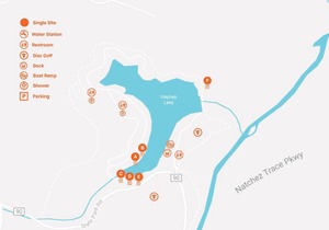 Tentrr State Park Site - Mississippi Tishomingo State Park - Haynes Lake West B - Single Camp