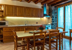 Three-level apartment in historic building