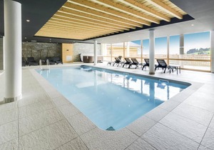 Wifi, resort center, fitness, swimming pool, sauna, hammam, parking, tv, ski locker, 36-40m²