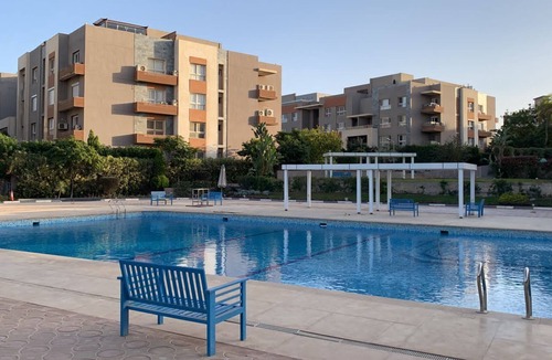 Sheikh Zayed City Apartment | 00201014846728 Ground floor apartment with garden and free use swimming pool